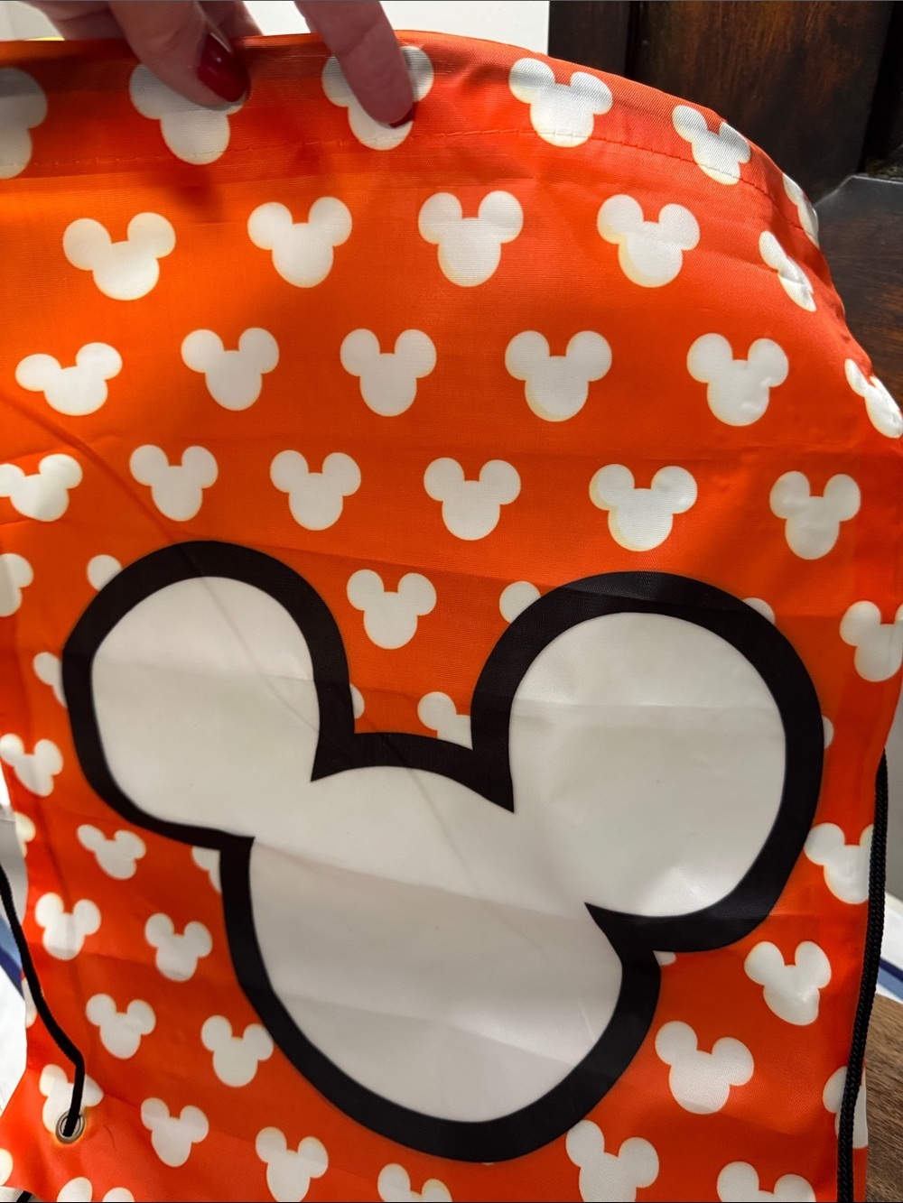 Disney Orange and White Mickey Mouse Tote with Accessories Bundle #3 - Picture 6 of 7